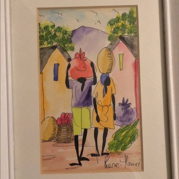 4 JAMAICA ART PAINTINGS BY PIERIE HENRI - Picture 6 of 6